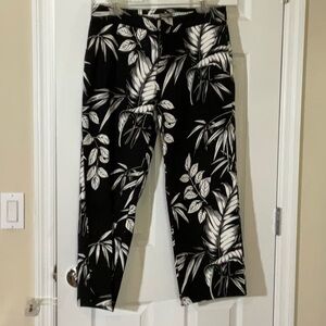 Tommy Bahama Black and White Wide Leg Pants